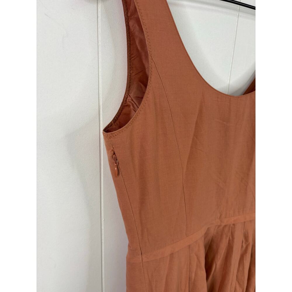 ❣️5/$25 J.Crew Delaney Peach Eyelet Mini Dress Size 00 Sleeveless Coquette - Picture 6 of 8
